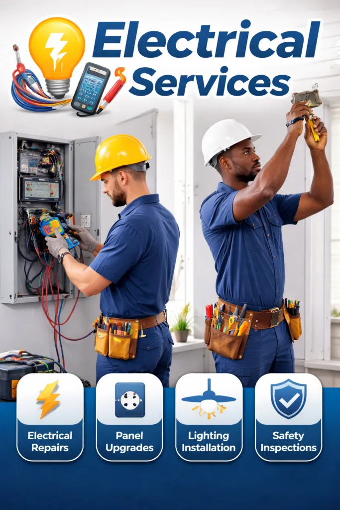 Electrical Services Dubai Residential electrical solutions Commercial electrical work Electrical repair services Electrician UAE