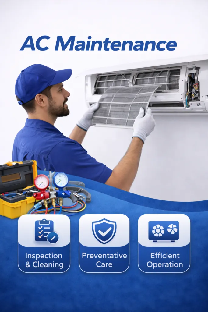 AC Maintenance Dubai HVAC maintenance UAE AC servicing company Cooling system maintenance AC care services